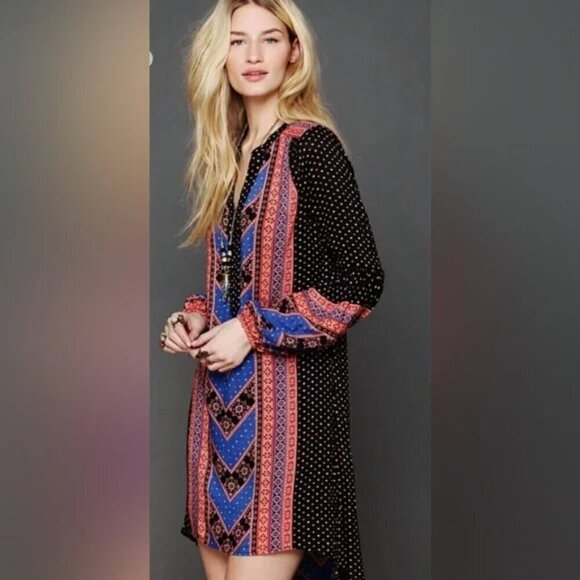 Free People Peacemaker Boho Tunic Dress, Size S - Picture 1 of 7